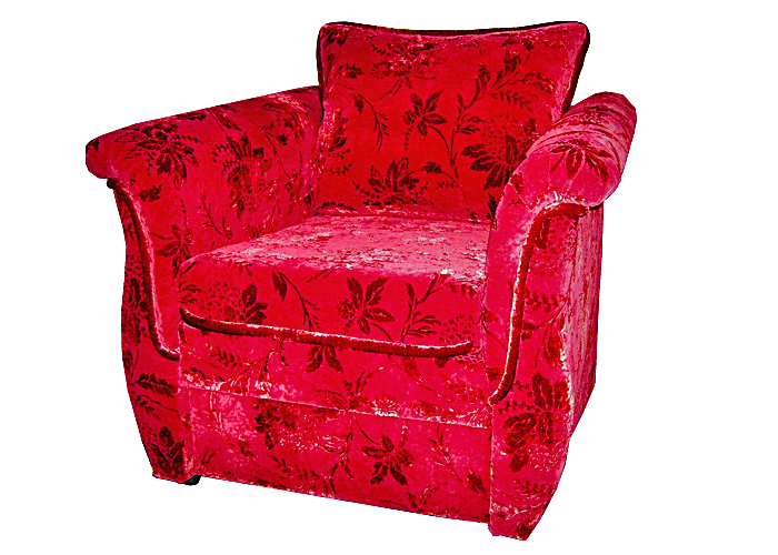 Кресло  "АЛИСА 3" с подушкой/фигурные боковины